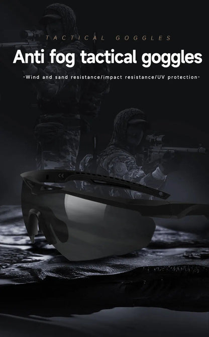 Lunettes Tactiques de Tir 3 Lentilles - Lunettes Résistantes aux Impacts, Anti-buée et Anti-vent BLACKBEARD OUTDOOR INDUSTRIES