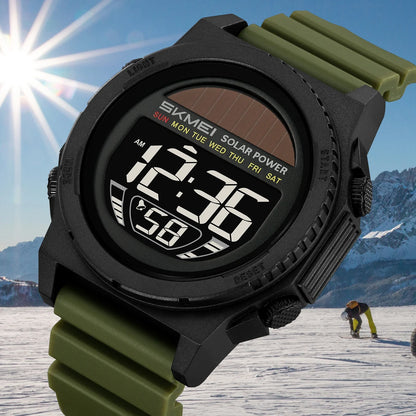 Montre Digitale Sportive Homme SKMEI 2358 – Énergie Solaire, Étanche 5Bar, Chronographe - BLACKBEARD OUTDOOR INDUSTRIES