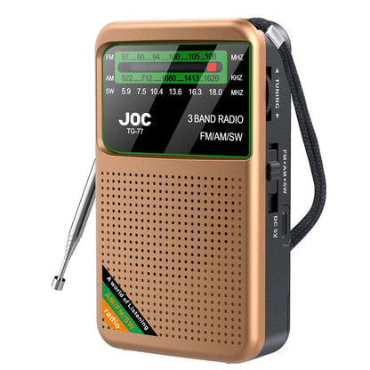 📻 Mini Radio Portable AM/FM/SW – Rechargeable avec Haut-Parleur Stéréo et Écran HD Ma boutique