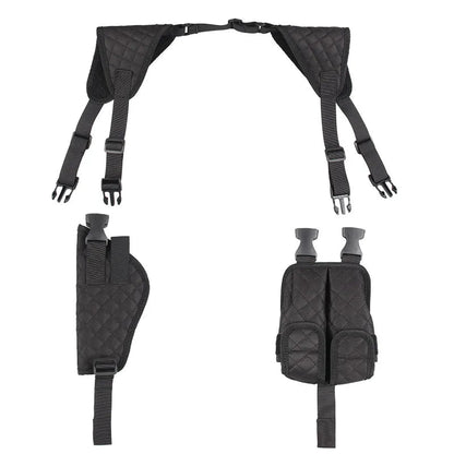 Holster Tactique à Port Discret avec Double Magasin - Pochette Sous-armé pour Pistolet - Accessoire de Tir et de Chasse BLACKBEARD OUTDOOR INDUSTRIES