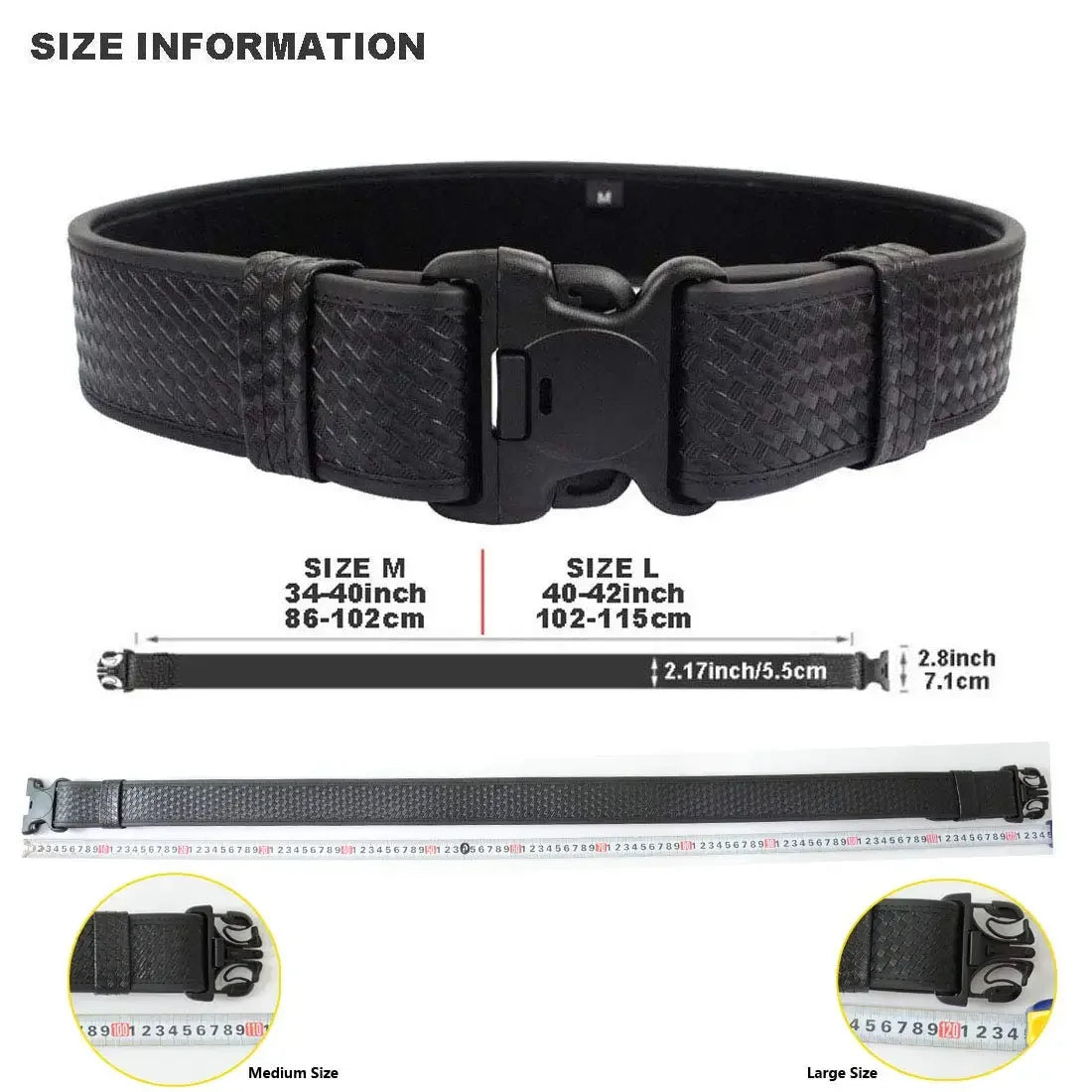 Set de Ceinture Tactique Modulaire pour Forces de l'Ordre - 8 en 1 avec Poche pour Chargeur et Étui à Menottes BLACKBEARD OUTDOOR INDUSTRIES
