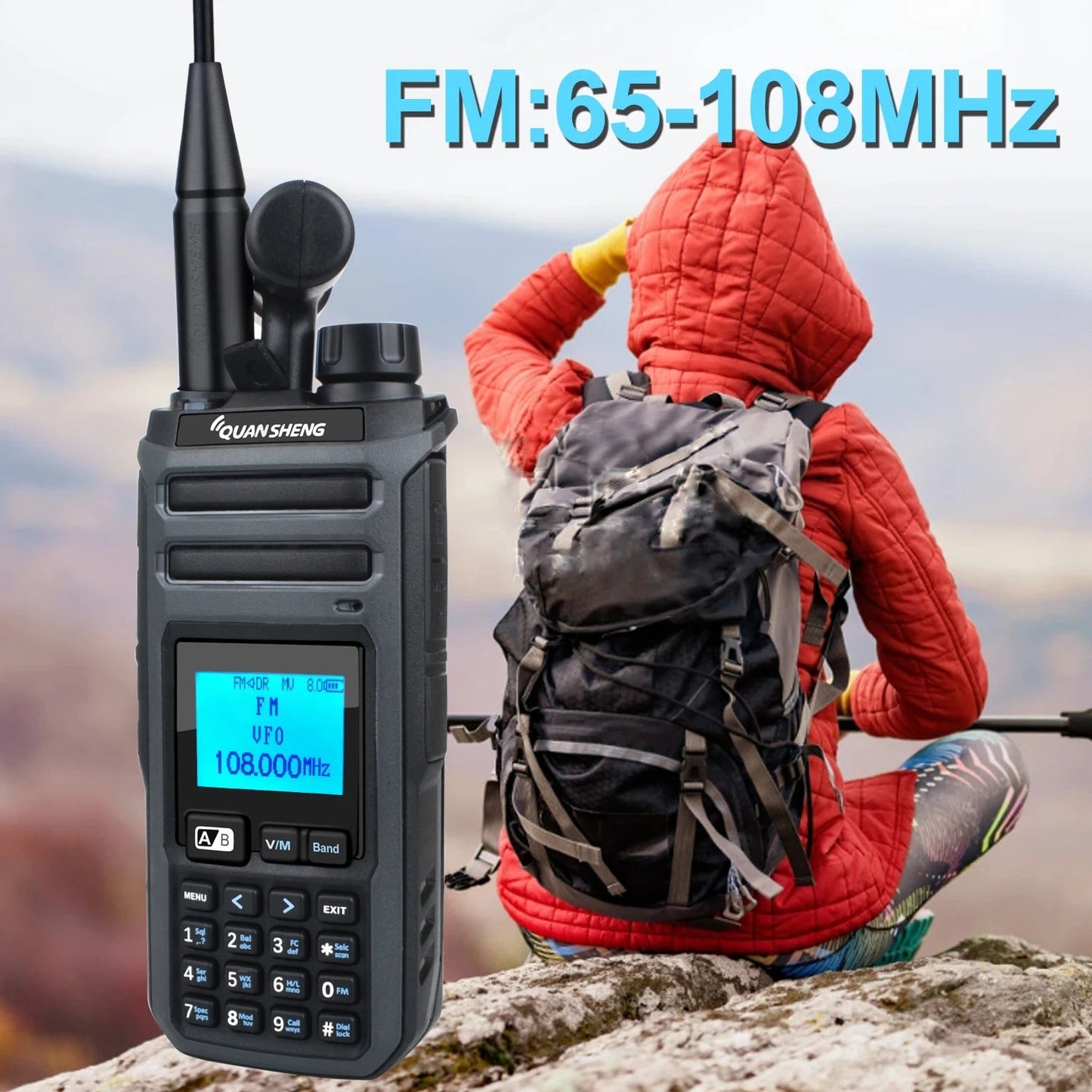 Talkie Walkie Quansheng TK11(5) Digital – Puissance 5-10W | DTMF/CTCSS/DCS | VOX | 10 Sets de Jammers Ma boutique