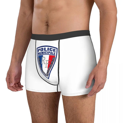 Boxer Homme Insigne Police Municipale – Sous-vêtement Original et Confortable - BLACKBEARD OUTDOOR INDUSTRIES
