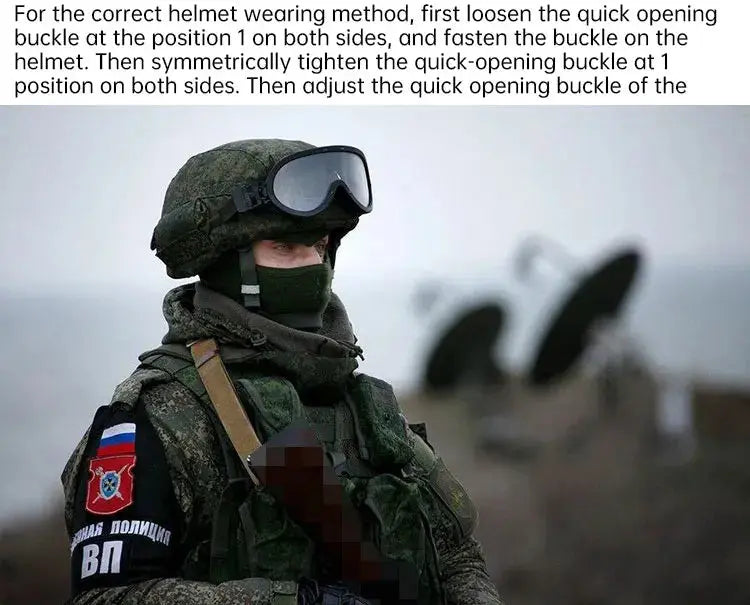 Casque Tactique d’Entraînement 6B47 – Réplique Russe "Little Green Man" Ma boutique