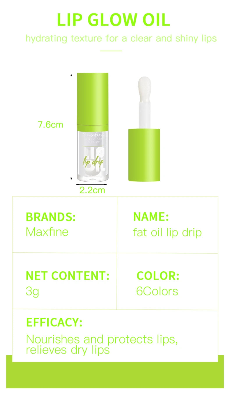 6-tone moisturizing lip gloss luminous oil lip gloss, moisturizing transparent liquid lip gloss, natural lip enhancer, make lips BLACKBEARD OUTDOOR INDUSTRIES