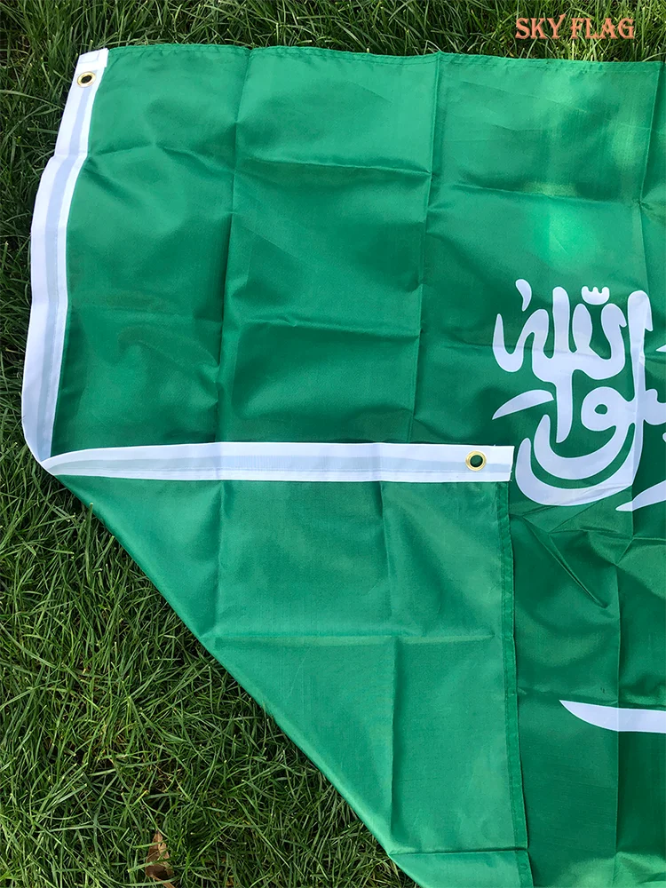 Drapeau de l'Arabie Saoudite – 90x150 cm – Drapeau National en Polyester – Décoration Intérieure et Extérieure BLACKBEARD OUTDOOR INDUSTRIES