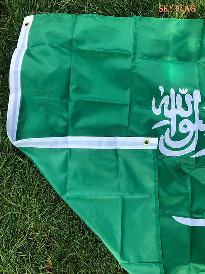 Drapeau de l'Arabie Saoudite – 90x150 cm – Drapeau National en Polyester – Décoration Intérieure et Extérieure BLACKBEARD OUTDOOR INDUSTRIES