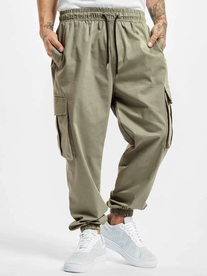 Pantalon Cargo Homme Grande Taille | Style Européen Décontracté | Taille Élastique & Cordon | Multi-poches | Léger & Confortable - BLACKBEARD OUTDOOR INDUSTRIES