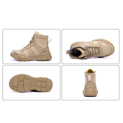 Bottes de Travail Indestructibles - Chaussures de Sécurité avec Embout en Acier, Résistantes aux Piqûres, Antidérapantes, pour Hommes et Femmes, Bottes Tactiques - BLACKBEARD OUTDOOR INDUSTRIES