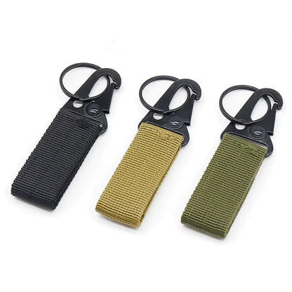 3 Pièces – Boucles Tactiques en Nylon avec Mousqueton Carabine, Clip de Ceinture EDC, Porte-Clés pour Sac à Dos Molle, Accessoire pour Escalade et Camping en Plein Air - BLACKBEARD OUTDOOR INDUSTRIES