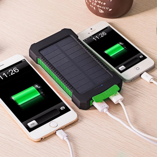 Power Bank Solaire 20 000mAh Étanche – Chargeur d'Urgence avec LED SOS & Boussole - BLACKBEARD OUTDOOR INDUSTRIES