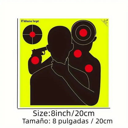 10 ou 30 CIBLES ADHÉSIVES RÉACTIVES SPLATTER – Ø 20 cm – ENTRAÎNEMENT AU TIR PRÉCIS - BLACKBEARD OUTDOOR INDUSTRIES