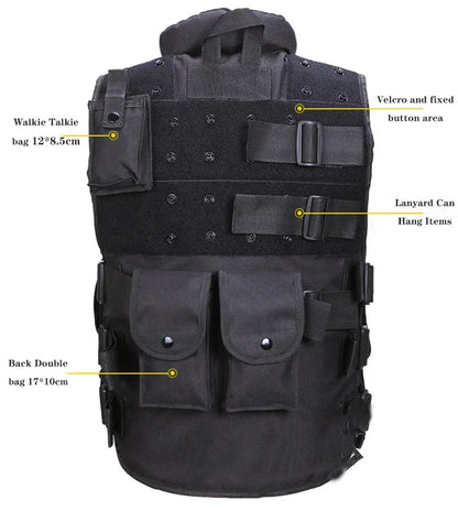 Gilet Tactique d’Intervention Type SWAT / SAS – Modèle Adulte & Enfant Ma boutique