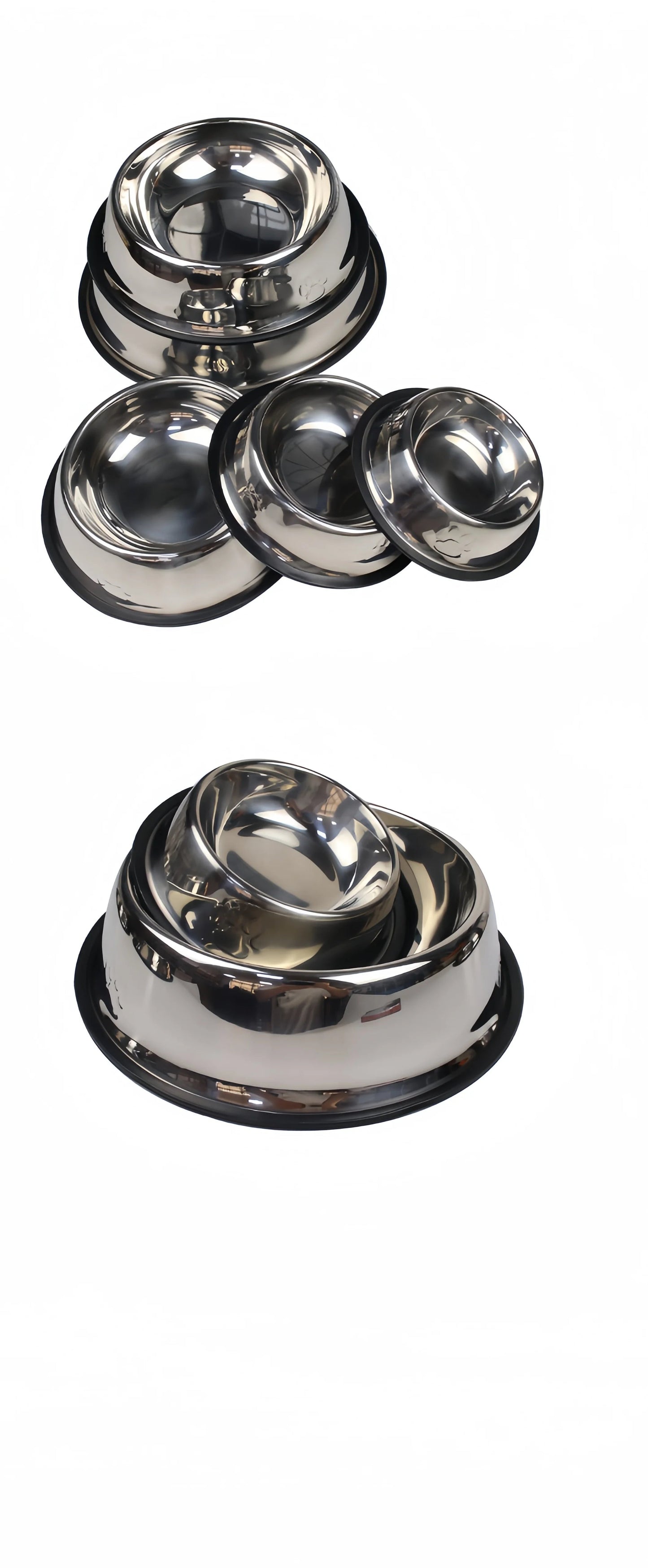 Gamelle Inox pour Chien et Chat – 6 Tailles Disponibles Robuste • Facile à Nettoyer • Multi-usages Ma boutique