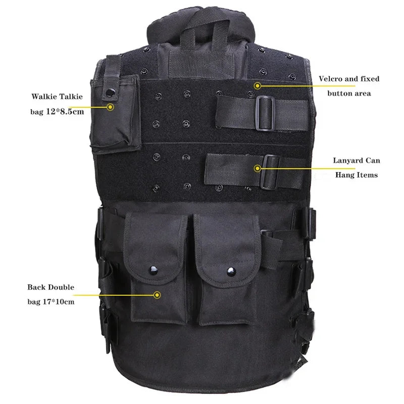 Gilet Tactique d’Intervention Type SWAT / SAS – Modèle Adulte & Enfant Ma boutique