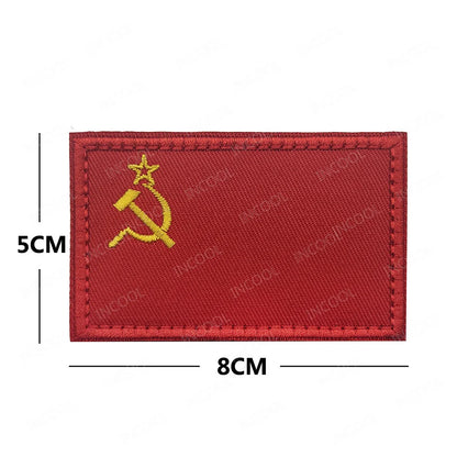 Patch Brodé Russie Soviétique – Bande Noire et Jaune Réfléchissante Infrarouge - BLACKBEARD OUTDOOR INDUSTRIES