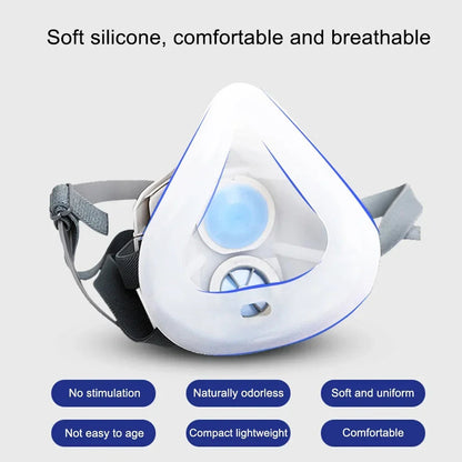 Masque Anti-Poussière avec 20 Filtres en Coton - Respirateur Demi-Visère pour Protection Contre la Poussière, Brouillard, Fumée et Gaz - Idéal pour l'Industrie, la Construction et le Travail Général BLACKBEARD OUTDOOR INDUSTRIES