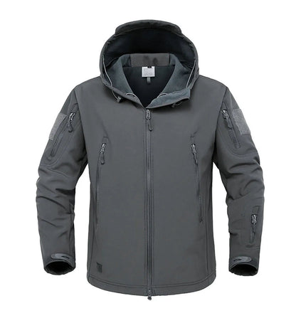 Veste Soft Shell Militaire Shark Skin – Veste Tactique Hommes, Coupe-Vent et Imperméable, Manteau Bomber à Capuche, Veste de Combat Armée pour Homme BLACKBEARD OUTDOOR INDUSTRIES