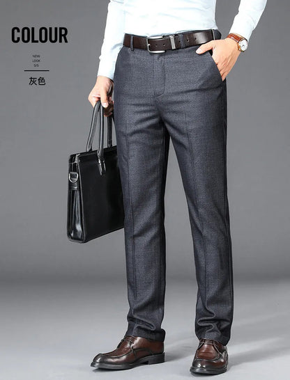 Pantalon de Costume Homme – Coupe Droite, Taille Haute, Élégance Classique – Pantalon de Bureau Formelle et Chic – Tailles Plus Disponible BLACKBEARD OUTDOOR INDUSTRIES