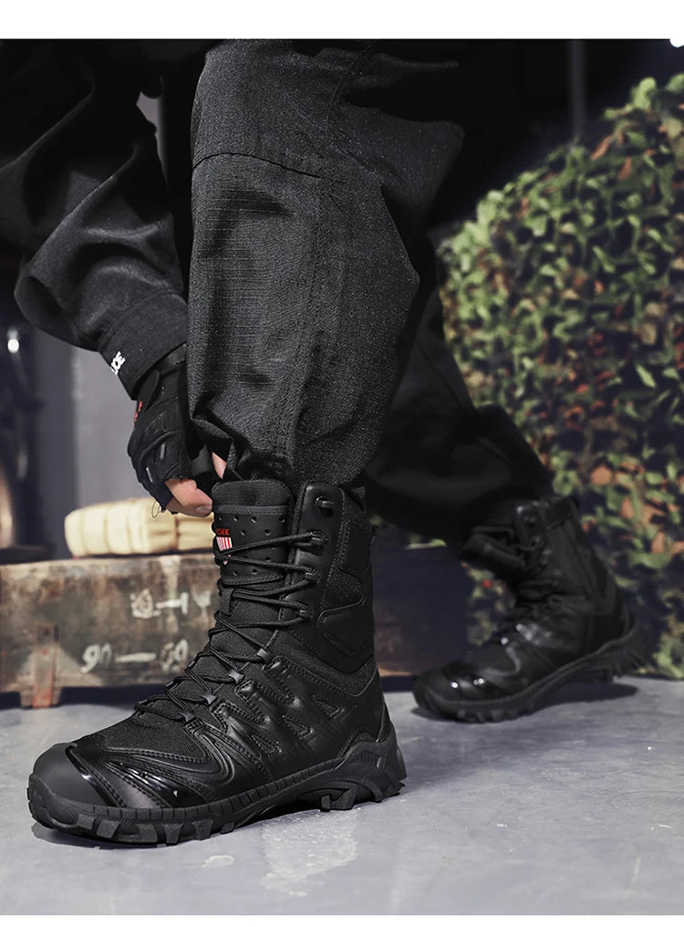 Bottes Tactiques Combat Désert pour Homme - Résistantes, Étanches et Confortables pour Randonnée et Sports Outdoor - BLACKBEARD OUTDOOR INDUSTRIES