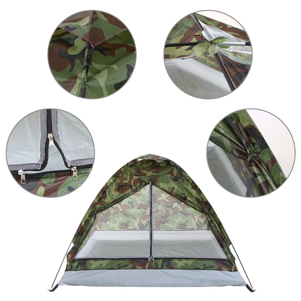 TOMSHOO Tente de Camping Camouflage – 2 Personnes | Tente Compacte & Ultra-Légère pour Été et Plein Air - BLACKBEARD OUTDOOR INDUSTRIES
