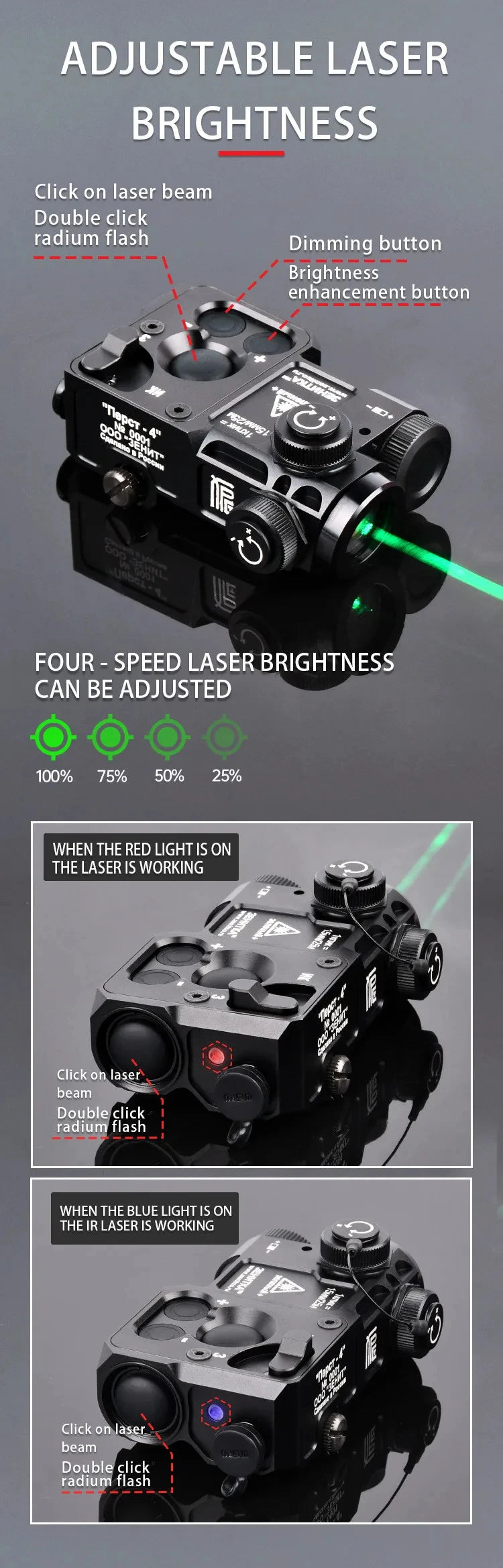 NGAL MAWL DBAL OGL Perst 4 RAID pointeur laser tactique Ma boutique