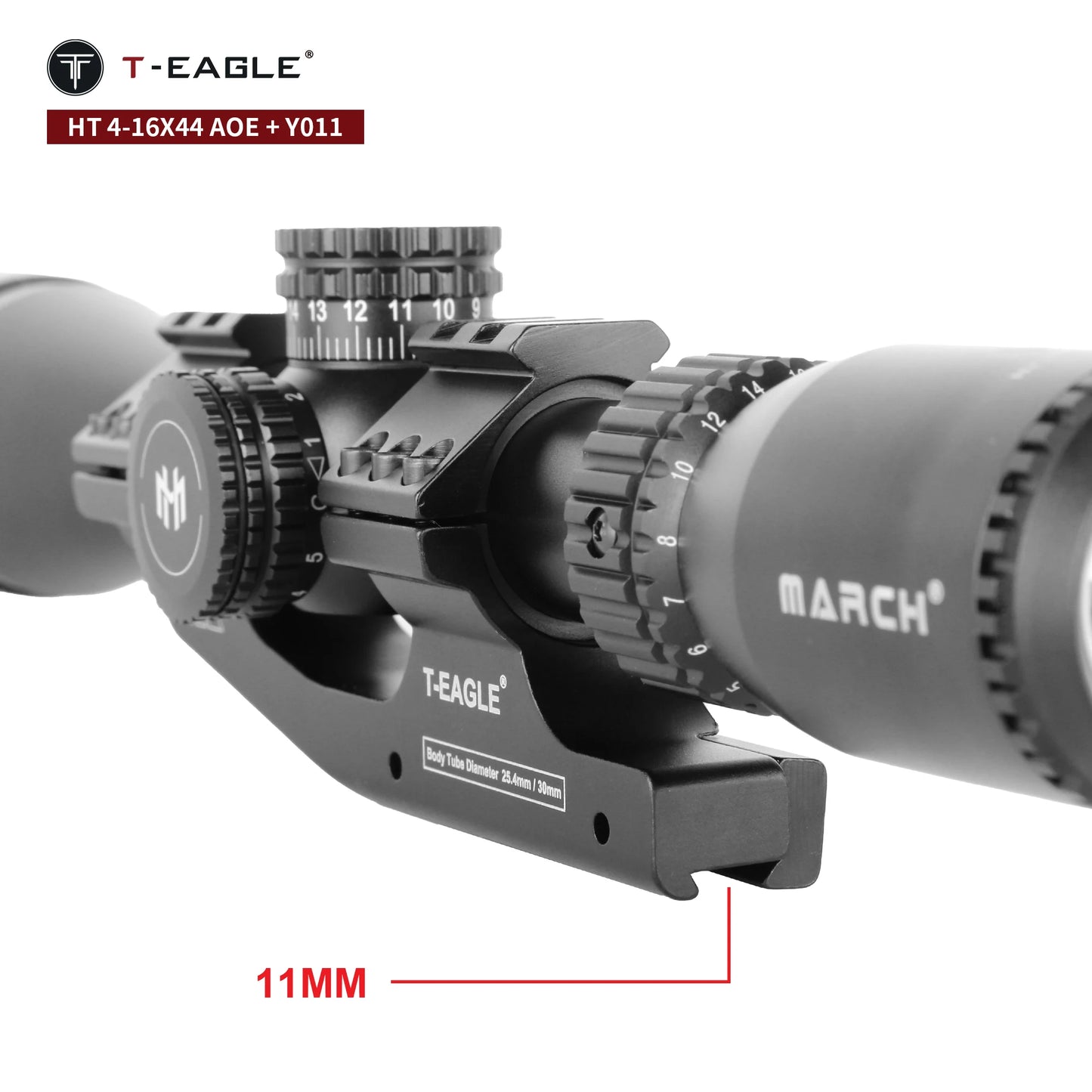 March HT4-16X44AOE Lunette de Visée Tactique - BLACKBEARD OUTDOOR INDUSTRIES