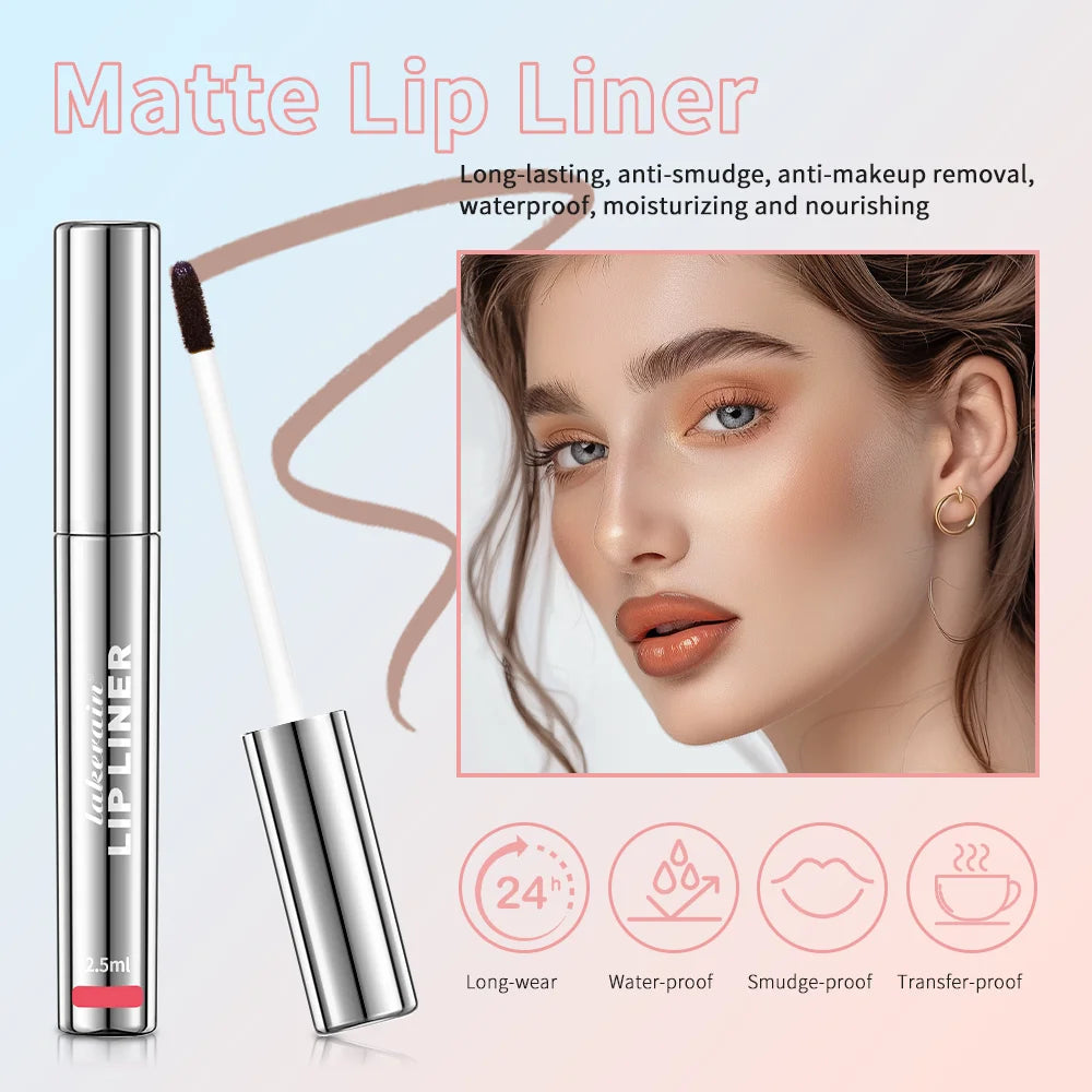 Waterproof Lip Liner Peel Off Tattoo Lipgloss Waterproof Long Lasting Matte Lip Tint Brown Contour Tear-off Lips Stain Cosmetic BLACKBEARD OUTDOOR INDUSTRIES