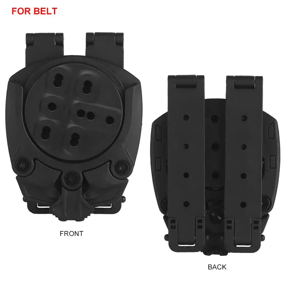 Adaptateur de Holster Tactique 360° – Base Rotative Modulaire pour Holster de Chasse et Airsoft Ma boutique