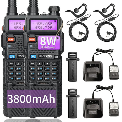 Baofeng UV-5R 8W – Radio Bidirectionnelle Haute Puissance | Jusqu’à 15 km de Portée Ma boutique