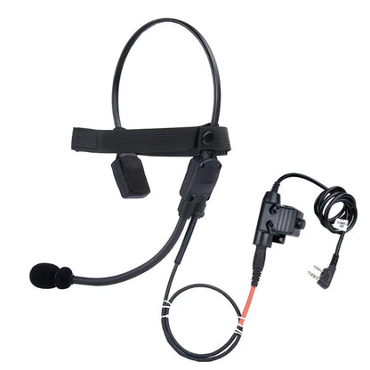 Casque Tactique WADSN MH180-V avec Conduction Osseuse pour Airsoft – Casque de Signalisation avec Microphone pour Interface 7.0 PLUG PTT BLACKBEARD OUTDOOR INDUSTRIES