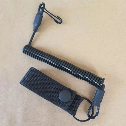 Dragonne Tactique Anti-perte Élastique - Protection Anti-vol, Anti-coupure, avec Mousqueton pour Armes de Poing et Accessoires BLACKBEARD OUTDOOR INDUSTRIES
