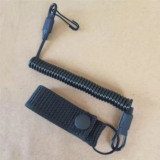 Dragonne Tactique Anti-perte Élastique - Protection Anti-vol, Anti-coupure, avec Mousqueton pour Armes de Poing et Accessoires BLACKBEARD OUTDOOR INDUSTRIES