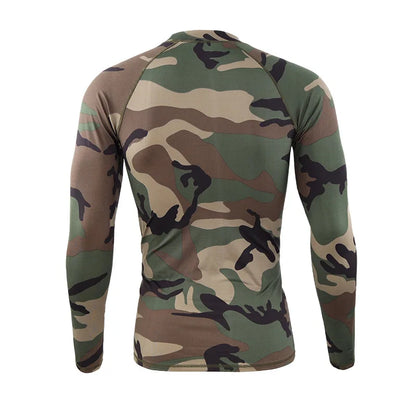 Ensemble Thermique Homme Camouflage – Sous-vêtements Chauds à Compression avec Polaire Intérieure - BLACKBEARD OUTDOOR INDUSTRIES