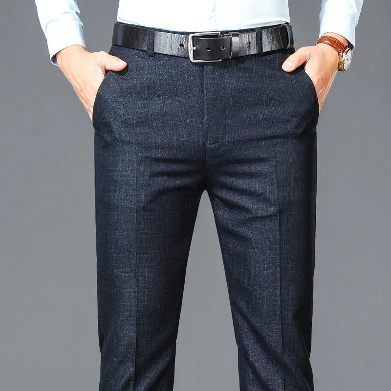Pantalon de Costume Homme – Coupe Droite, Taille Haute, Élégance Classique – Pantalon de Bureau Formelle et Chic – Tailles Plus Disponible BLACKBEARD OUTDOOR INDUSTRIES