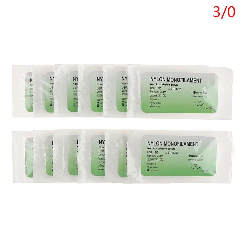 Kit de Suture Chirurgicale Synthétique avec Aiguille – Nylon Monofilament pour Formation Médicale et Vétérinaire Ma boutique