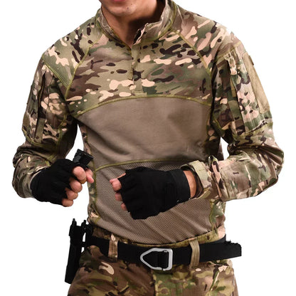 Chemise de Combat Homme à Manches Longues 1/4 Zip – Veste Tactique Outdoor - BLACKBEARD OUTDOOR INDUSTRIES