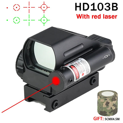 HD103 Red Dot Sight Rechargeable USB Type-C – 4 Réticules – Lunette de Visée Tactique pour Rail 20 mm - BLACKBEARD OUTDOOR INDUSTRIES