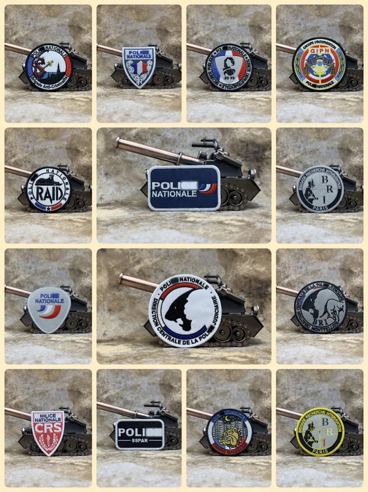 Patches Brodé Police Nationale Française – Accessoire Tactique avec Fixation Velcro ou à Coudre - BLACKBEARD OUTDOOR INDUSTRIES