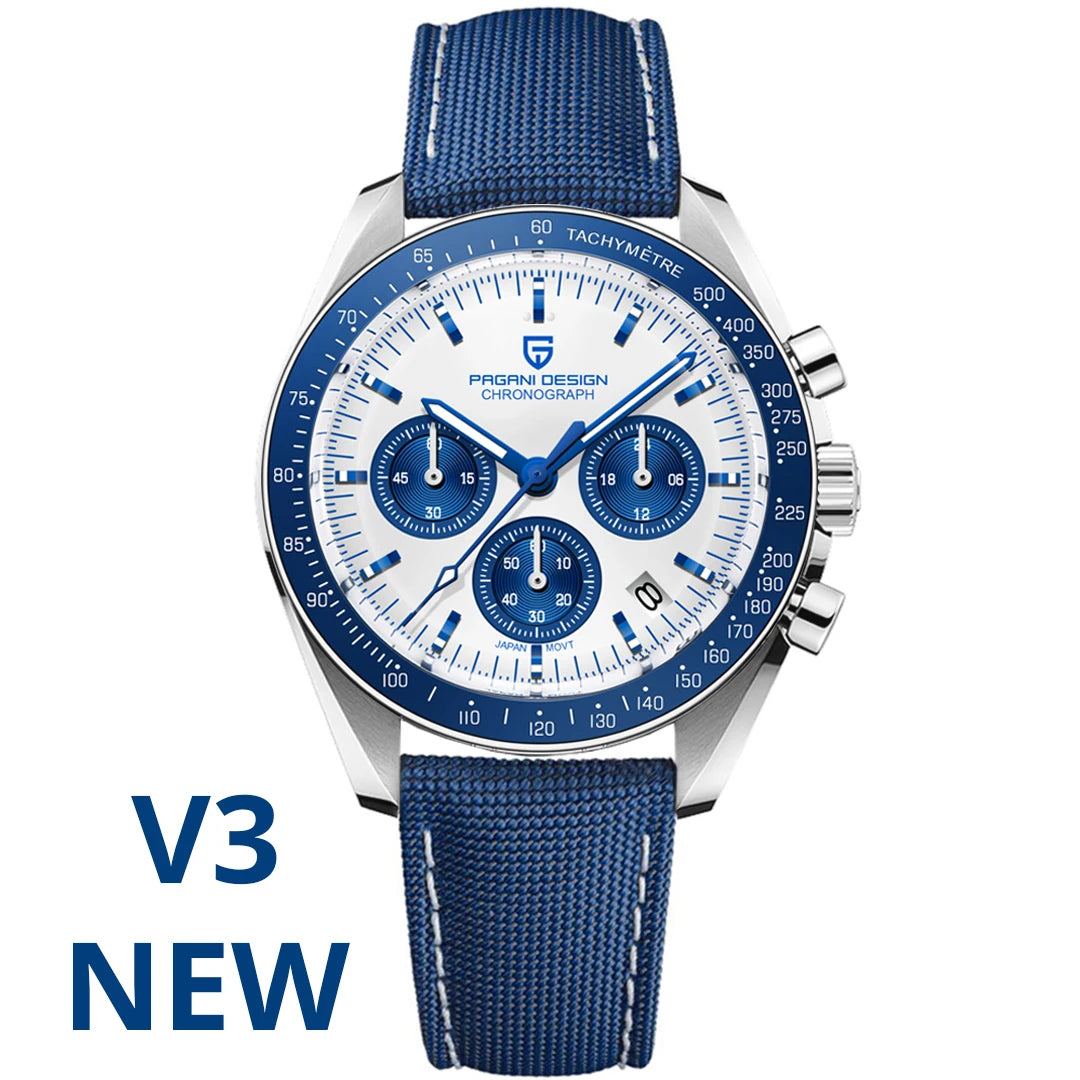 PAGANI DESIGN PD-1701 Moonwatch 2025 – Hommage à la CK2998 – Montre Homme Quartz Chronographe de Luxe - BLACKBEARD OUTDOOR INDUSTRIES