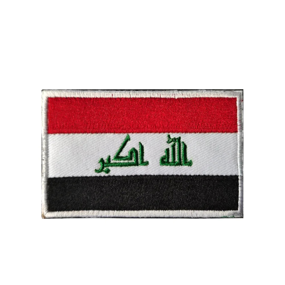 Patch Brodé Drapeau – international | Patch Militaire Tactique Velcro - BLACKBEARD OUTDOOR INDUSTRIES