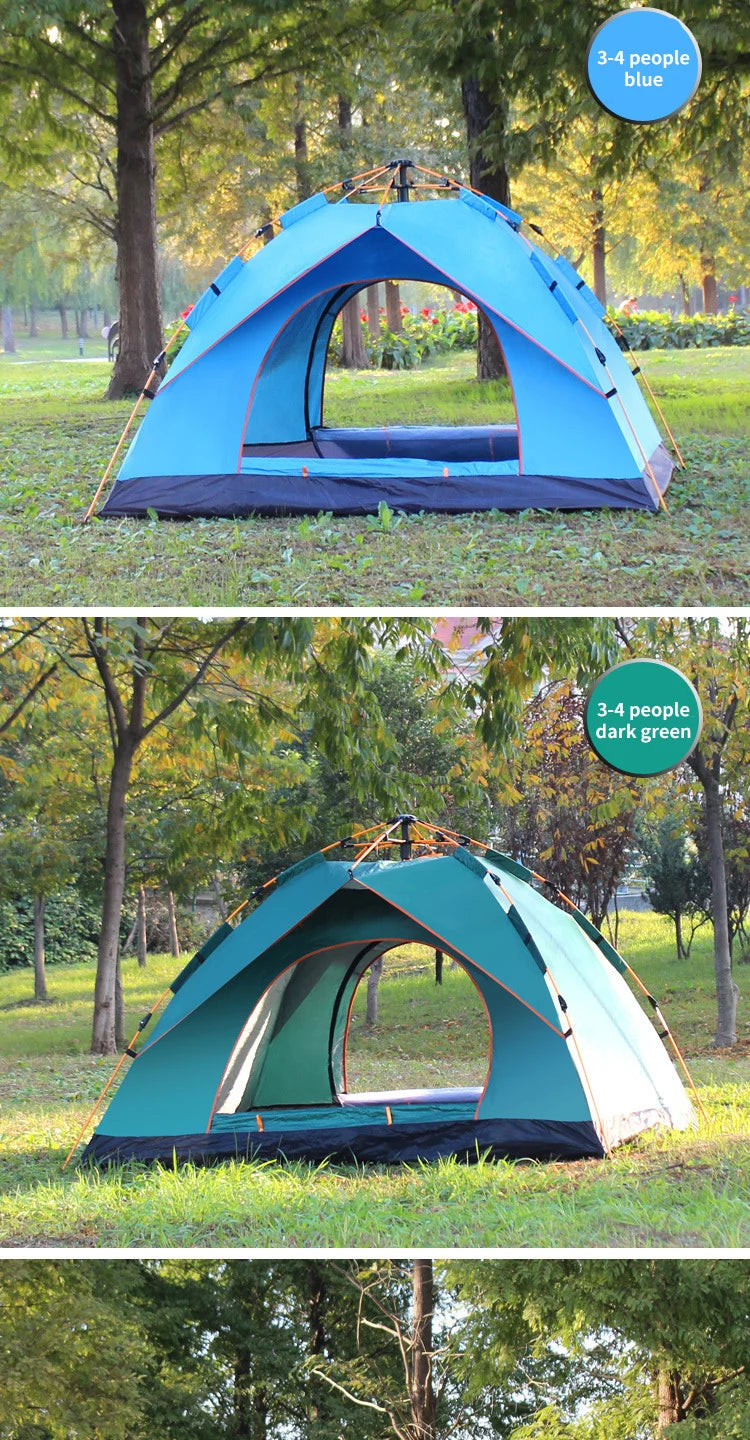 Tente de Camping Automatique 3-4 Personnes – Ouverture Rapide & Protection UV - BLACKBEARD OUTDOOR INDUSTRIES