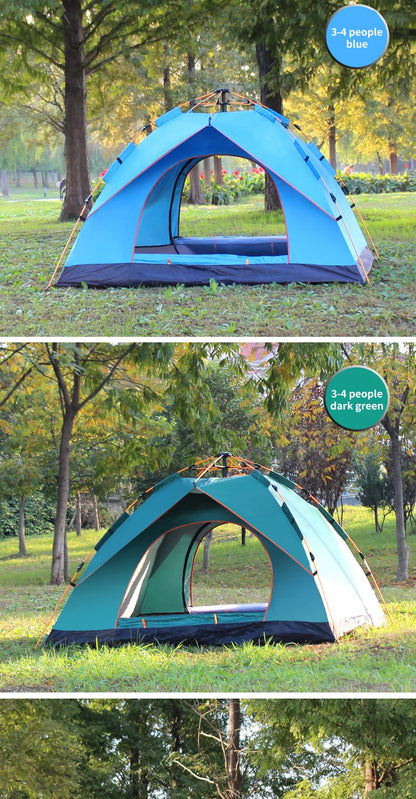 Tente de Camping Automatique 3-4 Personnes – Ouverture Rapide & Protection UV - BLACKBEARD OUTDOOR INDUSTRIES