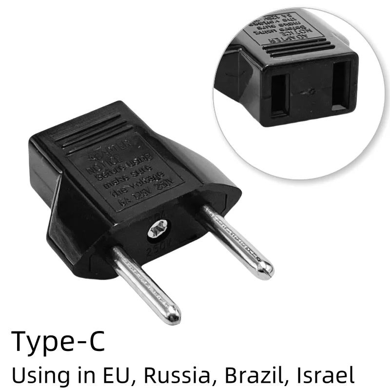 EU Travel Plug Adapter – Convertisseur American CN/US vers EU Euro Power Plug - BLACKBEARD OUTDOOR INDUSTRIES