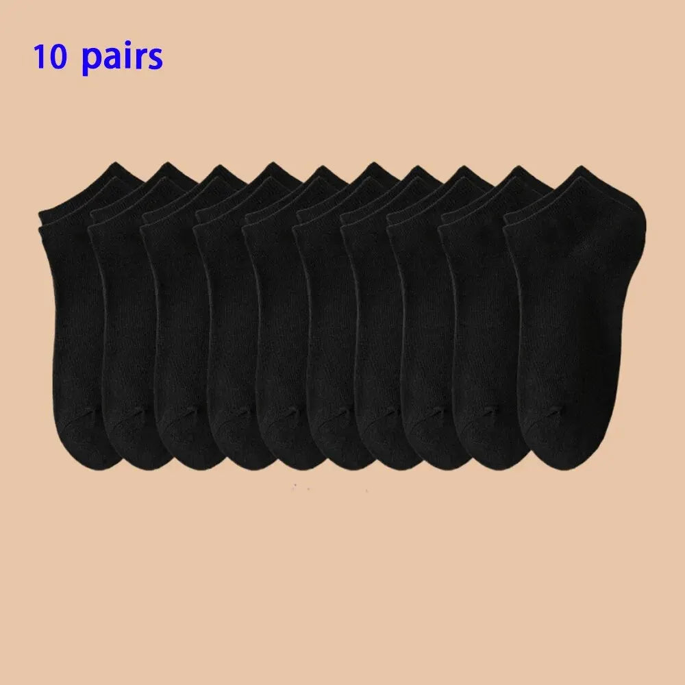 Lot de 10/20/40 Paires de Chaussettes Basses Unisexes – Couleurs Unies – Douces, Légères et Respirantes - BLACKBEARD OUTDOOR INDUSTRIES