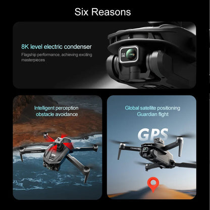 2025 V168 Pro MAX GPS Drone 8K Professional HD Camera 5G WIFI FPV 360° Ma boutique