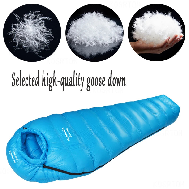 Sac de Couchage Hiver en Duvet d’Oie – Modèle Mummy 3 Saisons – KOSRTON - BLACKBEARD OUTDOOR INDUSTRIES