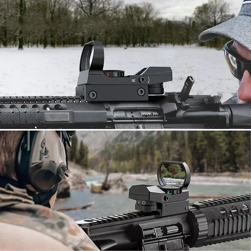 Viseur Reflex 1X40 HD101 Red Dot Sight — 4 Réticules Rouge/Vert pour Rail 11 mm ou 20 mm - BLACKBEARD OUTDOOR INDUSTRIES