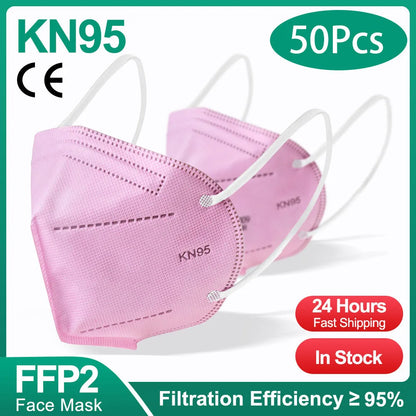 Masques FFP2 KN95 - 10 à 200 Pièces - Homologuées avec 5 Couches - BLACKBEARD OUTDOOR INDUSTRIES