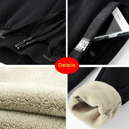 Pantalon Jogging Homme Hiver | Grandes Tailles 6XL-8XL | Épais, Doublé Polaire, Coton Stretch | Poches Zippées - BLACKBEARD OUTDOOR INDUSTRIES